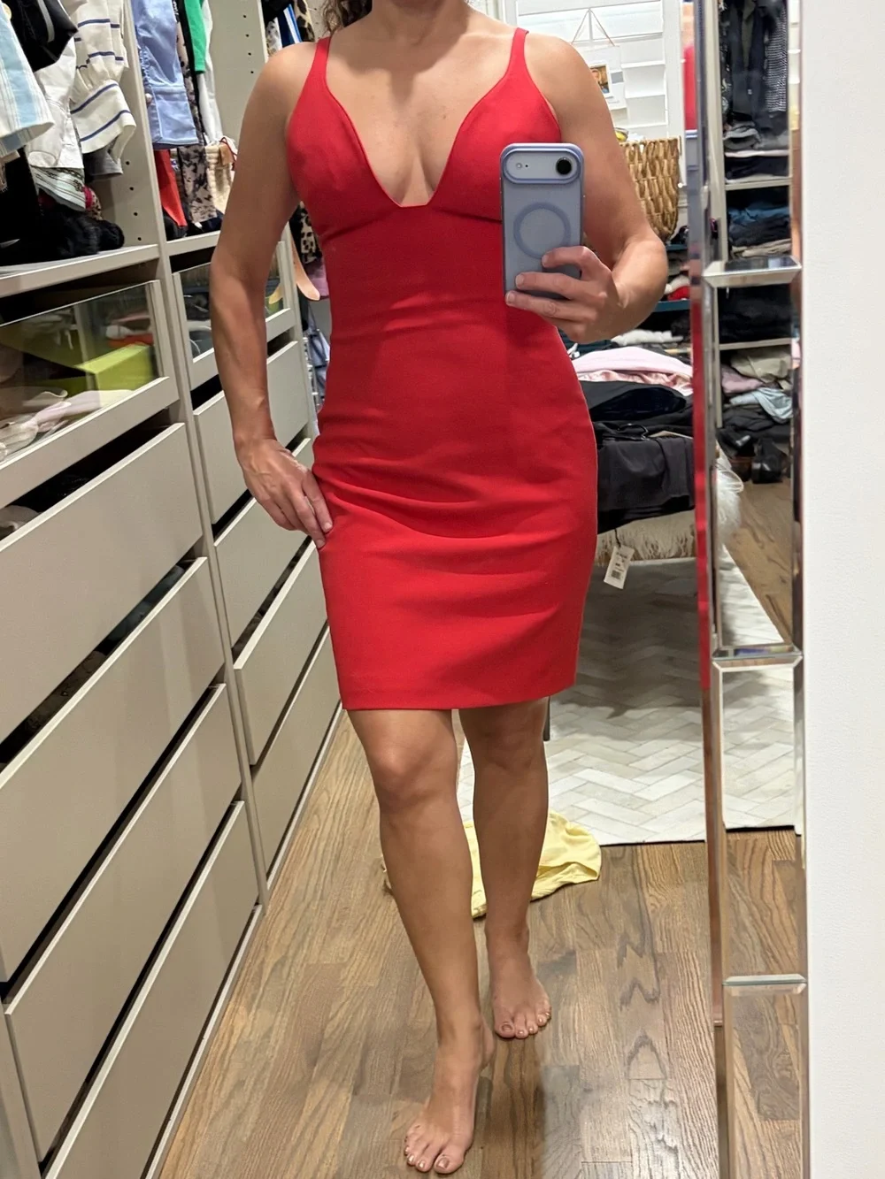 cinq à sept Plunging V-Neck Mini Dress - Picture 4 of 4
